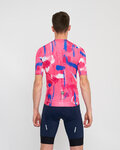 HOLOKOLO jersey de manga corta - STROKES - rosa/azul
