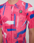 HOLOKOLO jersey de manga corta - STROKES - rosa/azul