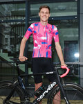 HOLOKOLO jersey de manga corta - STROKES - rosa/azul
