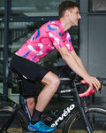 HOLOKOLO jersey de manga corta - STROKES - rosa/azul