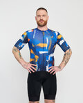 HOLOKOLO jersey de manga corta - STROKES - naranja/azul
