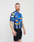 HOLOKOLO jersey de manga corta - STROKES - naranja/azul