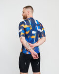 HOLOKOLO jersey de manga corta - STROKES - naranja/azul