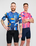 HOLOKOLO jersey de manga corta - STROKES - naranja/azul