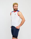 HOLOKOLO maillot sin mangas - SIMPLE - blanco/azul