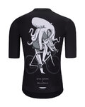 HOLOKOLO jersey de manga corta - OCTOPUS - negro/blanco