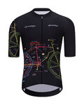 HOLOKOLO jersey de manga corta - MAAPPI DARK - negro/multicolor