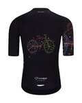 HOLOKOLO jersey de manga corta - MAAPPI DARK - negro/multicolor