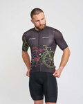 HOLOKOLO jersey de manga corta - MAAPPI DARK - negro/multicolor