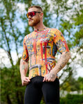 HOLOKOLO jersey de manga corta - WILDLY - amarillo/multicolor