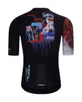 HOLOKOLO jersey de manga corta - SKETCH - negro/rojo