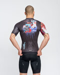 HOLOKOLO jersey de manga corta - SKETCH - negro/rojo