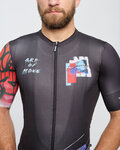HOLOKOLO jersey de manga corta - SKETCH - negro/rojo