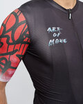 HOLOKOLO jersey de manga corta - SKETCH - negro/rojo