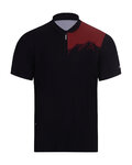 HOLOKOLO jersey de manga corta - ADVENTURE - negro/rojo