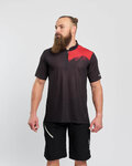 HOLOKOLO jersey de manga corta - ADVENTURE - negro/rojo