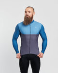 HOLOKOLO maillot de invierno de manga larga - STRIPES WINTER - azul