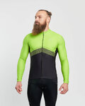 HOLOKOLO maillot de invierno de manga larga - ARROW II WINTER - amarillo/negro