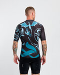 HOLOKOLO jersey de manga corta - DRAGON - azul/negro