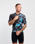HOLOKOLO jersey de manga corta - DRAGON - azul/negro