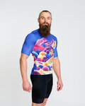 HOLOKOLO jersey de manga corta - VOYAGE - azul/multicolor