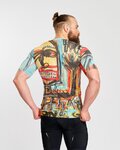 HOLOKOLO jersey de manga corta - WILDLY II - azul claro/multicolor