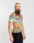 HOLOKOLO jersey de manga corta - WILDLY II - azul claro/multicolor
