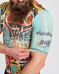 HOLOKOLO jersey de manga corta - WILDLY II - azul claro/multicolor