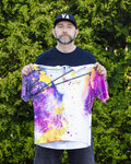 HOLOKOLO jersey de manga corta - SPLASH - gris/púrpura
