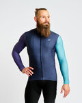 HOLOKOLO maillot de invierno de manga larga - PERFORMANCE WINTER - púrpura/verde