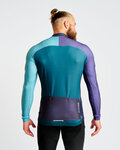 HOLOKOLO maillot de invierno de manga larga - PERFORMANCE WINTER - púrpura/verde