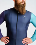 HOLOKOLO maillot de invierno de manga larga - PERFORMANCE WINTER - púrpura/verde