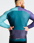 HOLOKOLO maillot de invierno de manga larga - PERFORMANCE WINTER - púrpura/verde