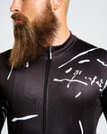 HOLOKOLO maillot de invierno de manga larga - PASSION WINTER - negro/blanco