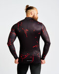HOLOKOLO maillot de invierno de manga larga - PASSION WINTER - negro/rojo
