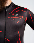 HOLOKOLO maillot de invierno de manga larga - PASSION WINTER - negro/rojo