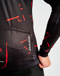 HOLOKOLO maillot de invierno de manga larga - PASSION WINTER - negro/rojo