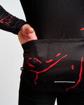 HOLOKOLO maillot de invierno de manga larga - PASSION WINTER - negro/rojo