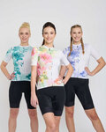 RIVANELLE jersey de manga corta - FLOWERY LADY - blanco/púrpura/azul