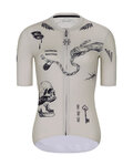 RIVANELLE jersey de manga corta - TATTOO - marfil/gris