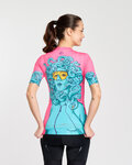 RIVANELLE jersey de manga corta - MEDUSA - rosa/turquesa