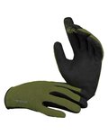 IXS guantes de dedos largos - KIDS CARVE - verde/negro