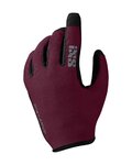 IXS guantes de dedos largos - CARVE W - granate