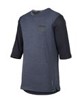 IXS Maillot de manga 3/4 - CARVE X 3/4 - azul/negro