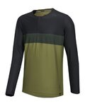 IXS maillot de verano de manga larga - FLOW XTG LS - verde/negro