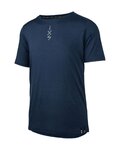 IXS jersey de manga corta - FLOW MERINO - azul