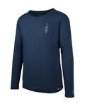 IXS maillot de verano de manga larga - FLOW MERINO LS - azul