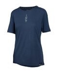 IXS jersey de manga corta - FLOW MERINO SS - azul