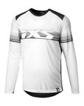 IXS maillot de verano de manga larga - TRIGGER LITE 1.1 - blanco/negro