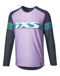 IXS maillot de verano de manga larga - TRIGGER LITE 1.1 - púrpura/azul